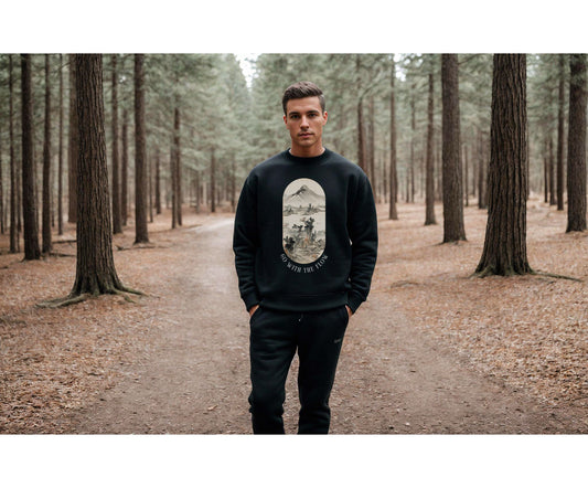 Eco-Friendly Mountain Sweatshirt (Dark)