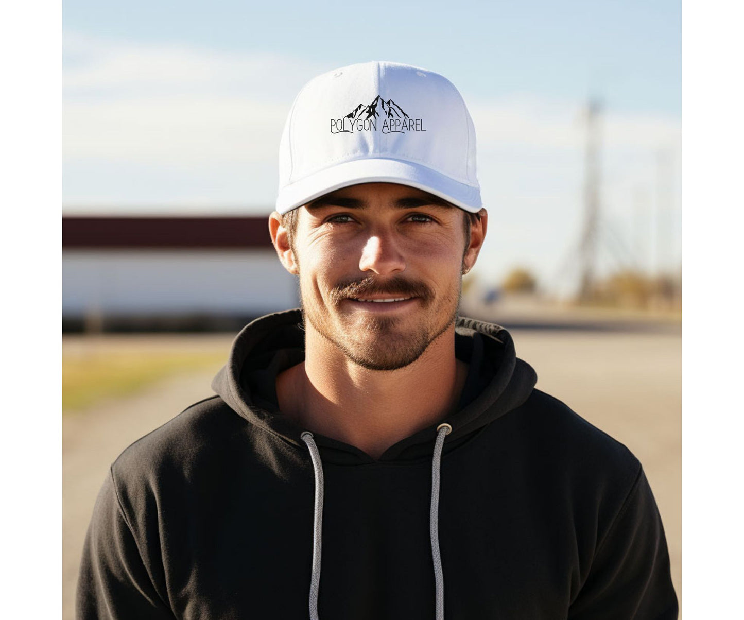 Polygon Apparel Custom Embroidered Baseball Hat