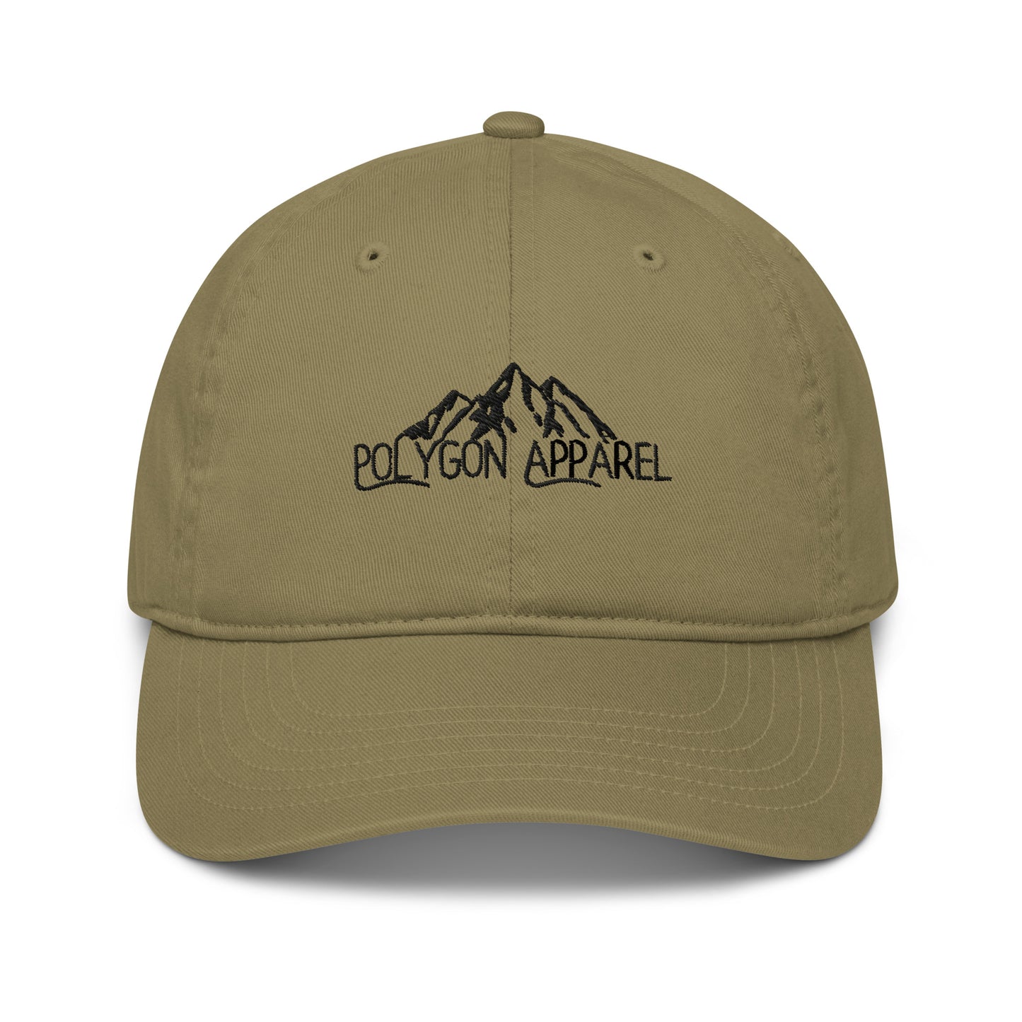 Polygon Apparel eco-friendly dad hat with logo design