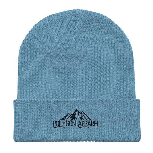 eco-friendly Polygon Apparel beanie design 